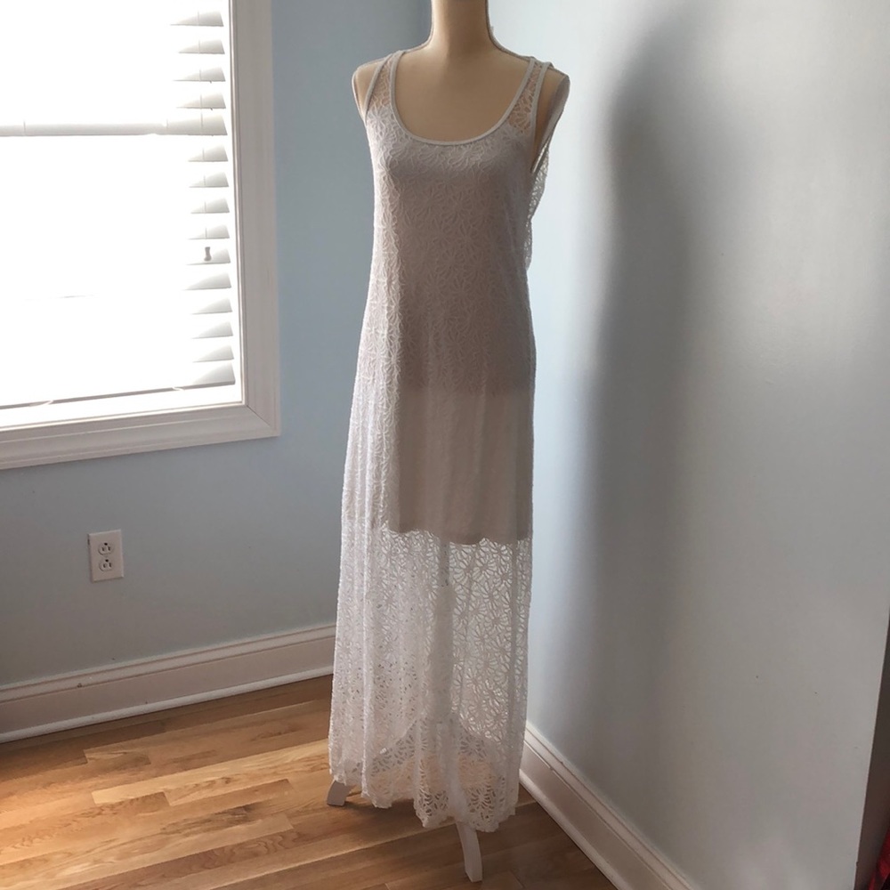 Tommy bahama white lace dress size medium
